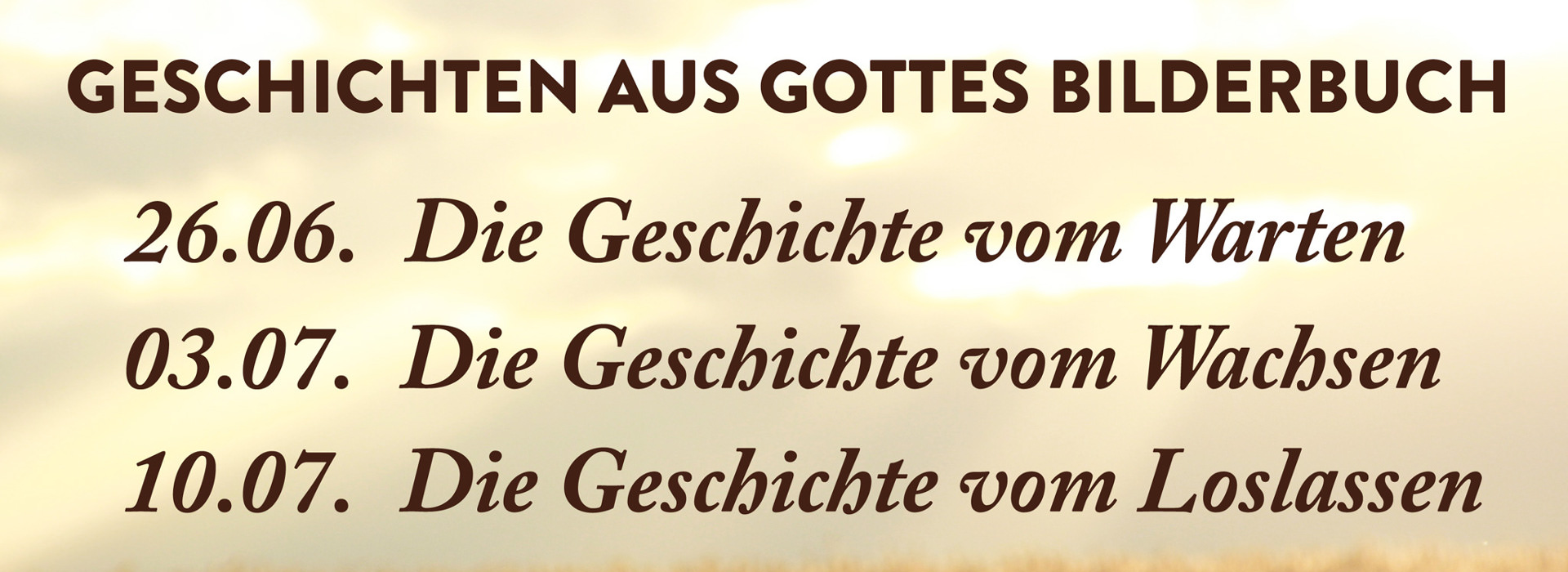 Die Geschichte vom Warten