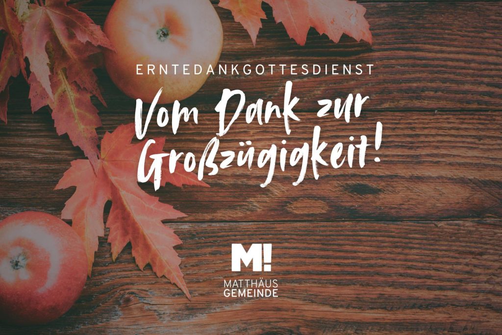 Vom Dank zur Großzügigkeit